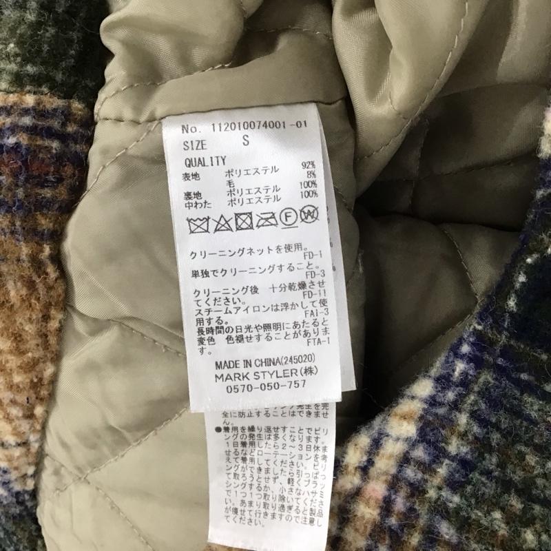 アングリッド Ungrid ジャケット、上着 ジャンパー、ブルゾン アウター ロングジャケット コート S チェック マルチカラー / マルチカラー /  レディース USED 古着 中古 10145404