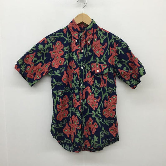 ジャーナルスタンダードホームステッド JOURNAL STANDARD J.S HOMESTEAD シャツ、ブラウス 半袖 JORNAL STANDERD HOMESTEAD 13-051-470-3230-1-0 M 総柄 紺 / ネイビー / X 赤 / レッド / X 緑 / グリーン /  メンズ USED 古着 中古 10130246
