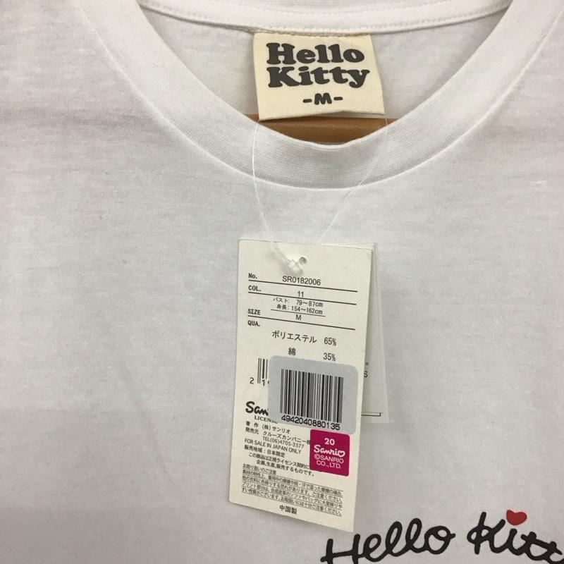 古着 USED Tシャツ 半袖 ハローキティ M ロゴ、文字 X プリント 白 / ホワイト /  レディース USED 古着 中古 10147664