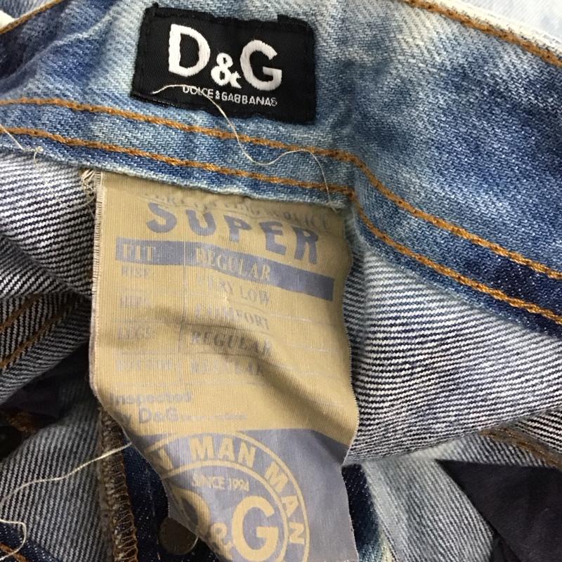 ドルチェアンドガッバーナ DOLCE&GABBANA パンツ デニム、ジーンズ デニムパンツ スリムパンツ カジュアルパンツ ストレッチパンツ 33インチ ダメージ加工 マルチカラー / マルチカラー /  メンズ USED 古着 中古 10137978