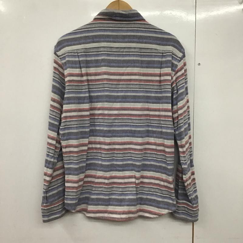 エディーバウアー Eddie Bauer シャツ、ブラウス 長袖 M ボーダー柄 マルチカラー / マルチカラー /  メンズ USED 古着 中古 10141190