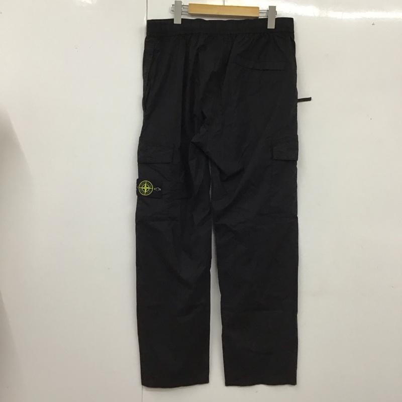 ストーンアイランド STONE ISLAND パンツ ワークパンツ、ペインターパンツ ワークパンツ ワイドパンツ カジュアルパンツ ミリタリーパンツ 34 無地 黒 / ブラック /  メンズ USED 古着 中古 10116636
