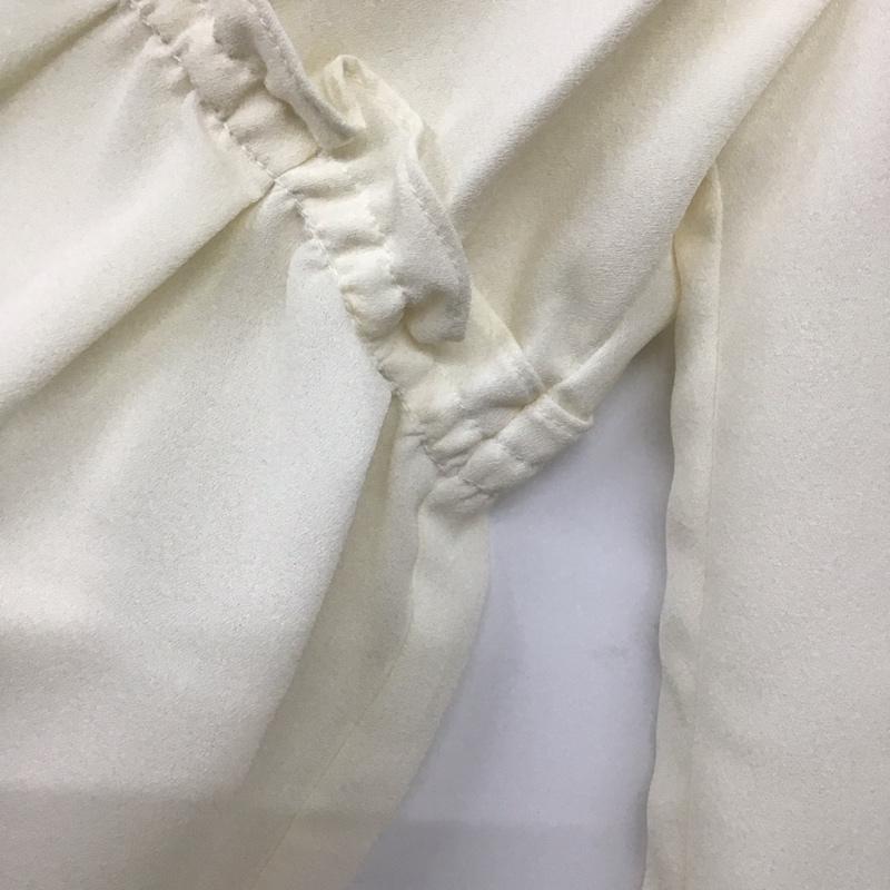 ナチュラルビューティーベーシック NATURAL BEAUTY BASIC カットソー 七分袖 S 無地 白 / ホワイト /  レディース USED 古着 中古 10142134