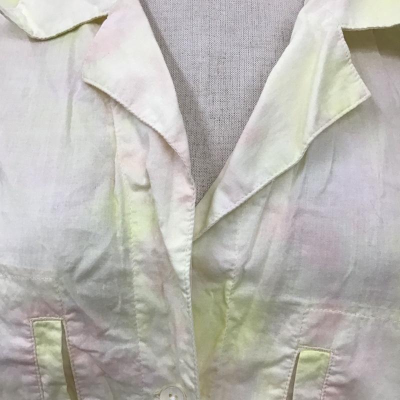 ビューティアンドユースユナイテッドアローズ BEAUTY&YOUTH UNITED ARROWS ワンピース ロングスカート 1626-105-3720 コットンタイダイオープンカラーワンピース 七分袖  黄 / イエロー /  レディース USED 古着 中古 10109398