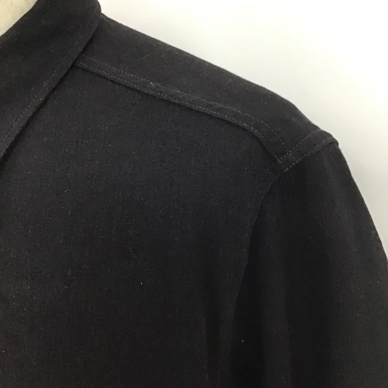 エフオービーファクトリー FOB FACTORY ジャケット、上着 ジャケット、ブレザー F3484 セルヴィッチデニムコールマイナーシャツ 長袖シャツジャケット カラージャケット 3 無地 黒 / ブラック /  メンズ USED 古着 中古 10107127