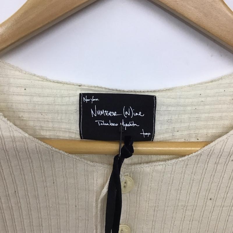 ナンバーナイン NUMBER (N)INE カットソー 半袖 半袖カットソー ヘンリーネックカットソー リブカットソー 3 無地 アイボリー / アイボリー /  メンズ USED 古着 中古 10137008