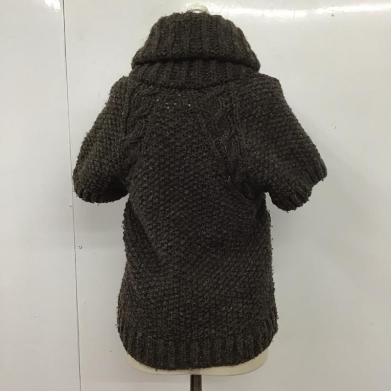 ラグシスタ rag sista カーディガン 半袖 無地 茶 / ブラウン /  レディース USED 古着 中古 10114151
