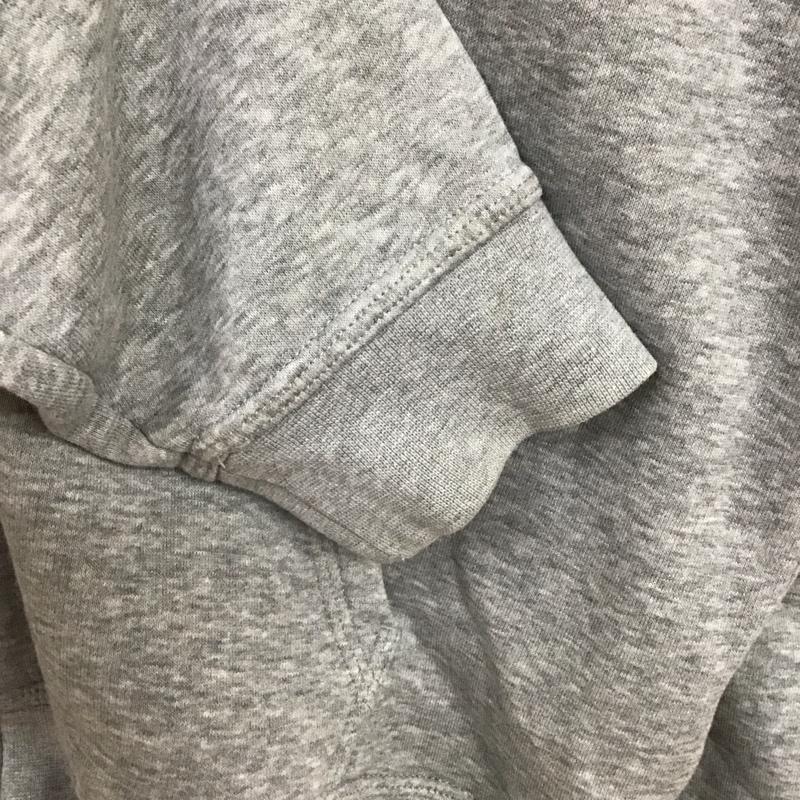 ナイキ NIKE パーカー 長袖 614774-063 ジップアップ 裏起毛 XL ロゴ、文字 灰 / グレー /  メンズ USED 古着 中古 10108332