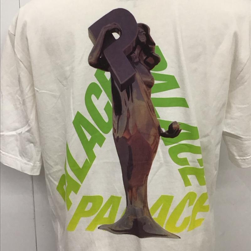 パレス PALACE Tシャツ 半袖 半袖カットソー プリントTシャツ クルーネックカットソー L プリント 白 / ホワイト /  メンズ USED 古着 中古 10115610
