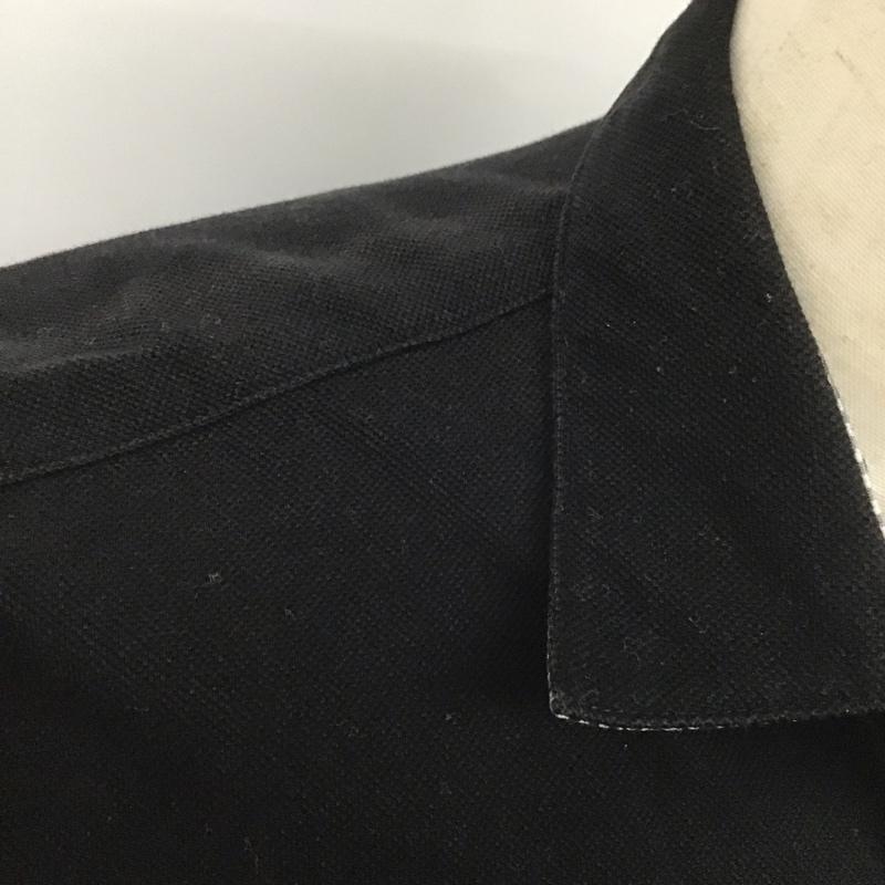 バーバリーブラックレーベル BURBERRY BLACK LABEL シャツ、ブラウス 七分袖 2 無地 黒 / ブラック /  メンズ USED 古着 中古 10126546
