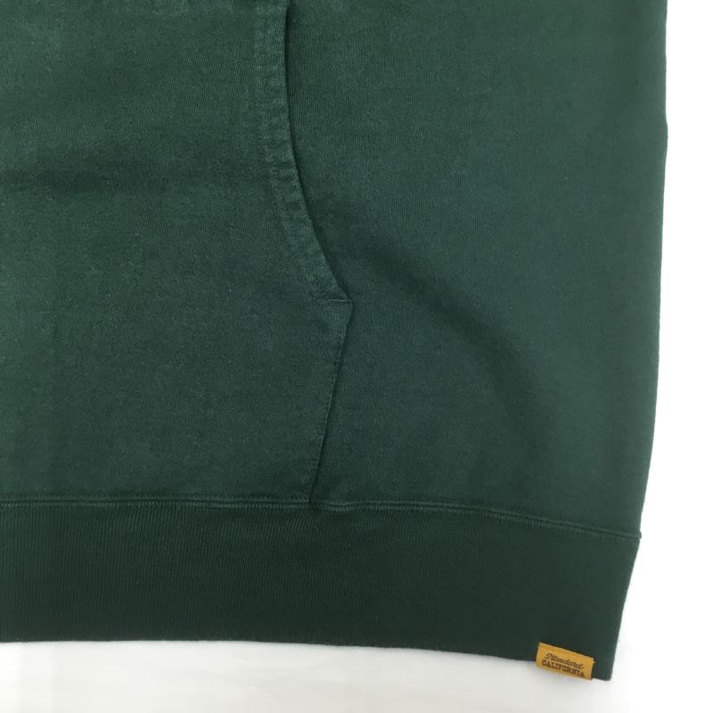 スタンダード カリフォルニア STANDARD CALIFORNIA パーカー 長袖 SD US COTTON LOGO HOOD SWEAT XL ロゴ、文字 X プリント 緑 / グリーン /  メンズ USED 古着 中古 10108200
