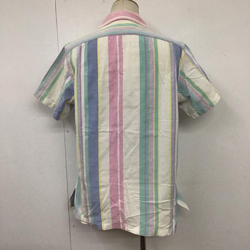 ポロバイラルフローレン Polo by RALPH LAUREN シャツ、ブラウス 半袖 半袖シャツ ストライプシャツ カラーシャツ カジュアルシャツ L ストライプ マルチカラー / マルチカラー /  メンズ USED 古着 中古 10106603