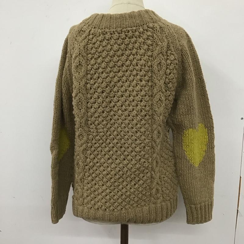 ミルクフェド MILKFED. カーディガン 長袖 長袖ニットカーディガン 前開き ボタン 無地 ベージュ / ベージュ /  レディース USED 古着 中古 10123814