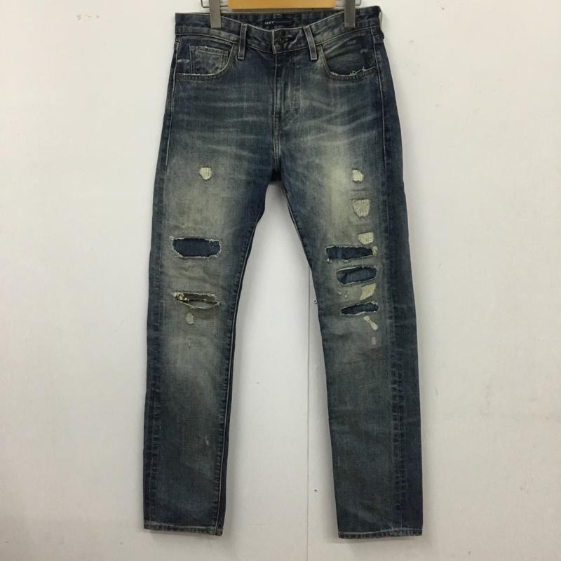 リーバイスメイドアンドクラフテッド Levi s Made & Crafted パンツ デニム、ジーンズ デニムパンツ スリムパンツ ダメージパンツ ジーンズ 30インチ ダメージ加工 インディゴ / インディゴ /  メンズ USED 古着 中古 10116670