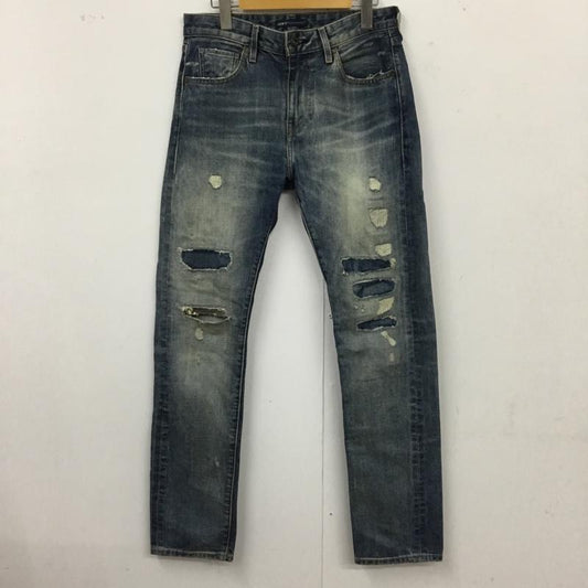 リーバイスメイドアンドクラフテッド Levi s Made & Crafted パンツ デニム、ジーンズ デニムパンツ スリムパンツ ダメージパンツ ジーンズ 30インチ ダメージ加工 インディゴ / インディゴ /  メンズ USED 古着 中古 10116670