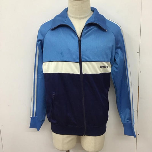 アディダス adidas ジャケット、上着 ジャケット、ブレザー ジャージ ジップアップジャケット 古着 スポーツウェア ロゴ、文字 青 / ブルー /  メンズ USED 古着 中古 10126052