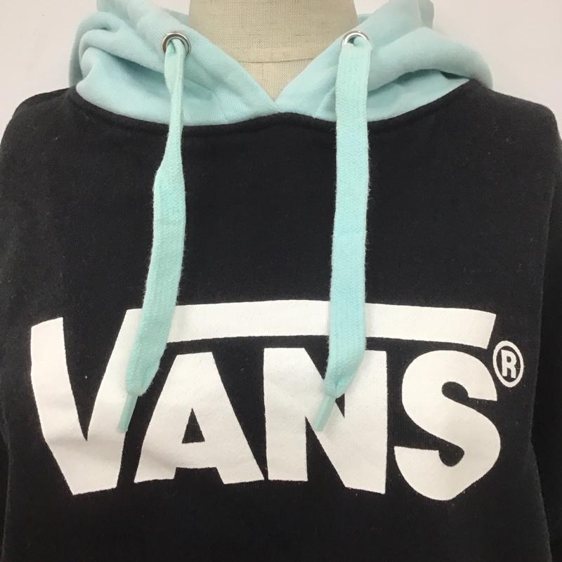 バンズ VANS パーカー 長袖 420AAA01-0060 ロデオクラウン S プリント X ロゴ、文字 黒 / ブラック /  レディース USED 古着 中古 10108504