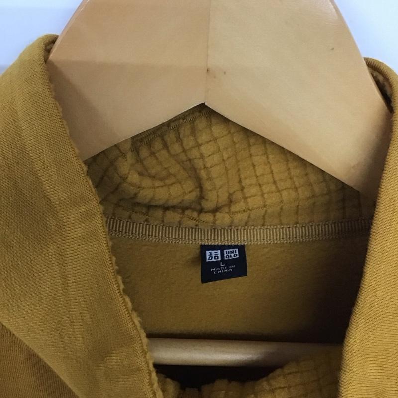 ユニクロ UNIQLO ジャケット、上着 ジャケット、ブレザー ジップアップジャケット フリースジャケット アウター ストレッチ L 無地 マスタード / マスタード /  メンズ USED 古着 中古 10132090