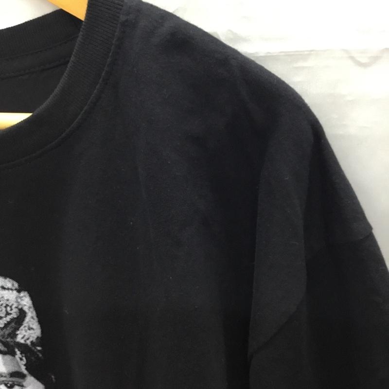 古着 USED Tシャツ 半袖 半袖カットソー プリントTシャツ クルーネックカットソー XL プリント 黒 / ブラック /  メンズ USED 古着 中古 10108369