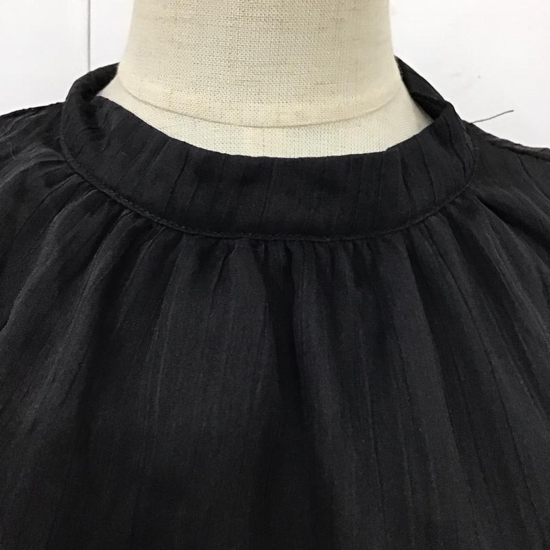 オリーブデオリーブ OLIVE des OLIVE ワンピース ロングスカート 243507 ノースリーブ プリーツ M 無地 黒 / ブラック /  レディース USED 古着 中古 10115311