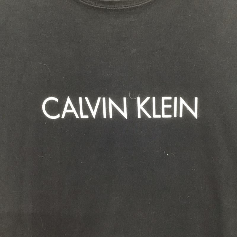 カルヴァン クライン ジーンズ Calvin Klein Jeans Tシャツ 半袖 半袖カットソー プリントTシャツ クルーネックカットソー M ロゴ、文字 黒 / ブラック /  メンズ USED 古着 中古 10148249