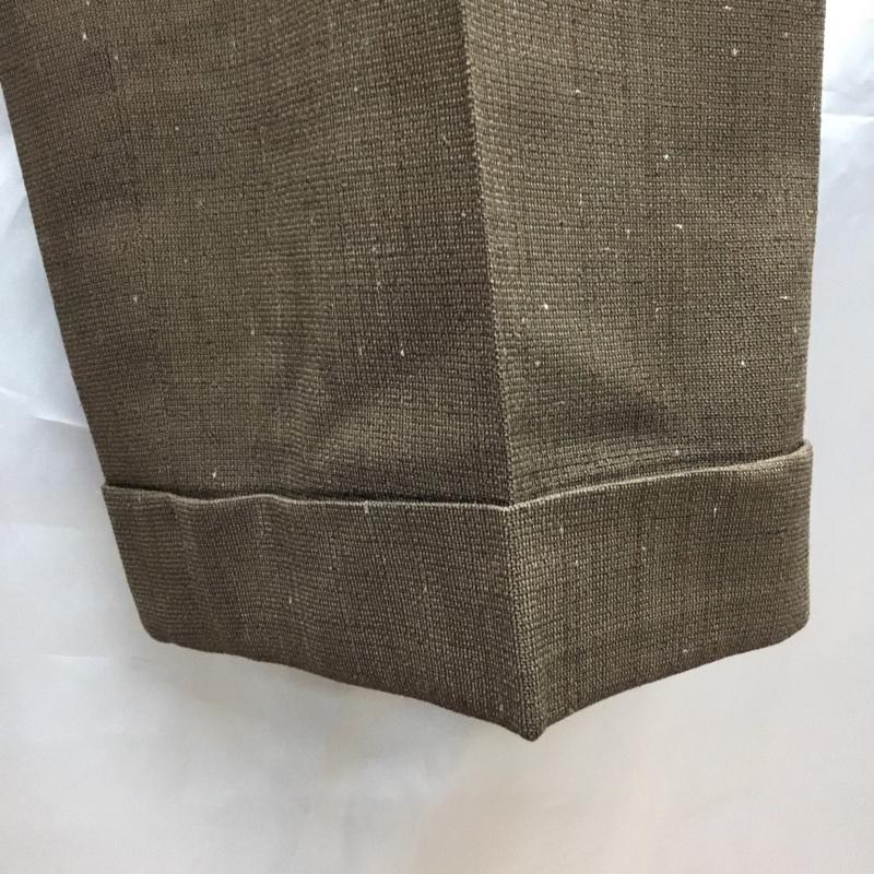 古着 USED パンツ スラックス スラックス ワイドパンツ カジュアルパンツ ストレートパンツ 無地 茶 / ブラウン /  メンズ USED 古着 中古 10111612