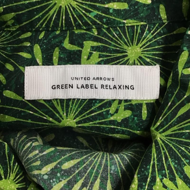 グリーンレーベルリラクシング green label relaxing シャツ、ブラウス 半袖 半袖シャツ 総柄シャツ ポケットシャツ S 総柄 緑 / グリーン /  メンズ USED 古着 中古 10126724