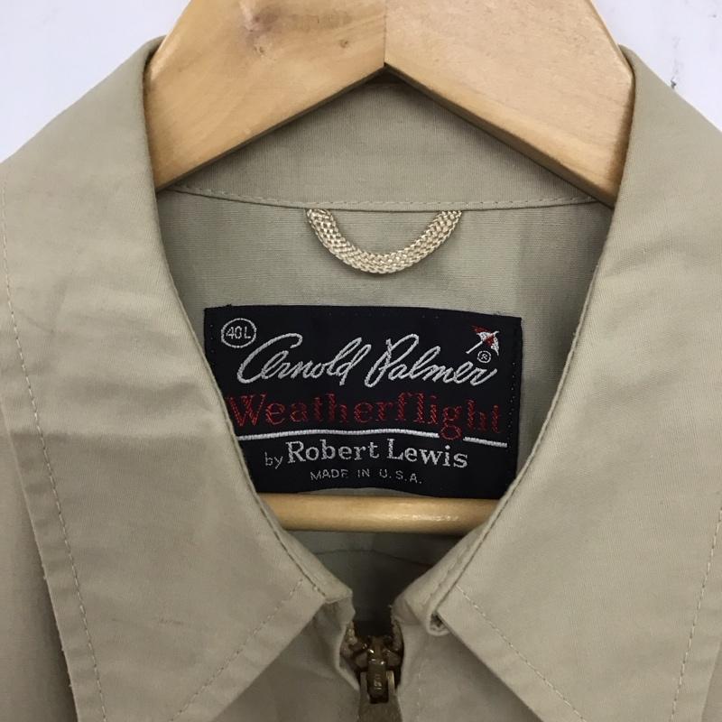 アーノルドパーマー Arnold Palmer ジャケット、上着 ジャンパー、ブルゾン ジップアップジャケット カラージャケット アウター 70s 40 無地 ベージュ / ベージュ /  メンズ USED 古着 中古 10133684