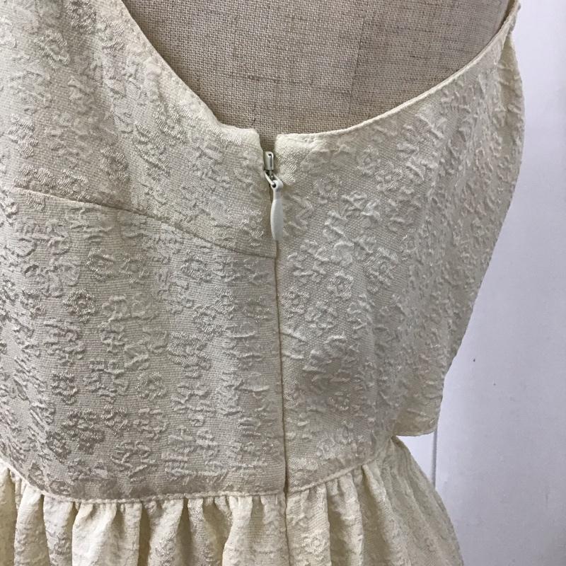 ビームス BEAMS ワンピース ロングスカート 48-26-0047-305 キャミワンピース S 総柄 アイボリー / アイボリー /  レディース USED 古着 中古 10114023