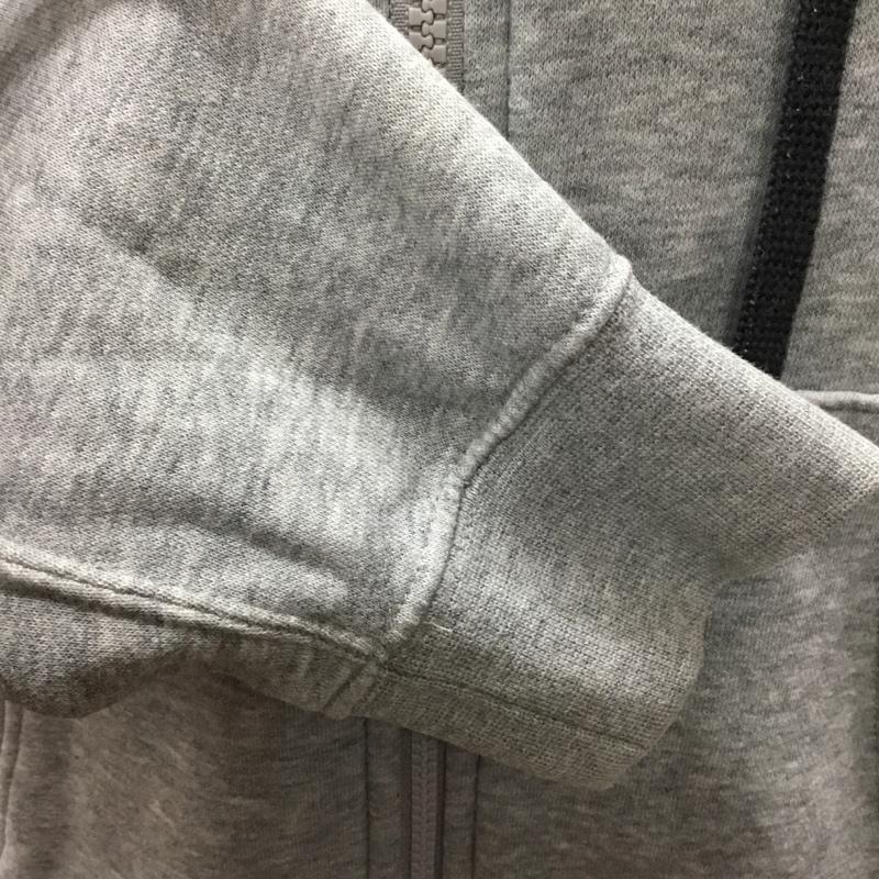 ナイキ NIKE パーカー 長袖 931901-063 ジップアップパーカー 裏起毛 スウェットパーカー S ロゴ、文字 灰 / グレー /  メンズ USED 古着 中古 10110992