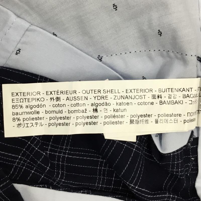 ザラメン ZARA MAN パンツ スラックス スラックスパンツ ワイドパンツ カジュアルパンツ チェックパンツ 42 チェック 紺 / ネイビー /  メンズ USED 古着 中古 10122390