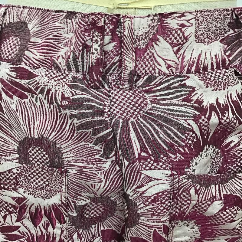 ジーナシス JEANASIS ボトムス ボトムス JS050691MC ハイウエストパンツ 花柄 M 総柄 紫 / パープル /  レディース USED 古着 中古 10122635