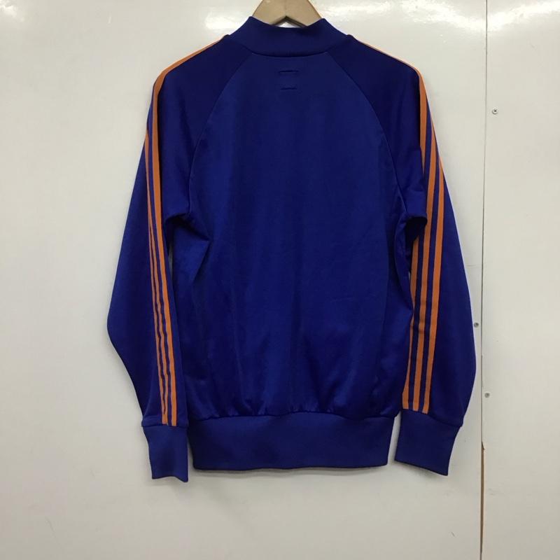 アディダス adidas ジャケット、上着 ジャンパー、ブルゾン ジップアップジャケット アウター 00s ジャージ 古着 L ロゴ、文字 青 / ブルー /  メンズ USED 古着 中古 10149206
