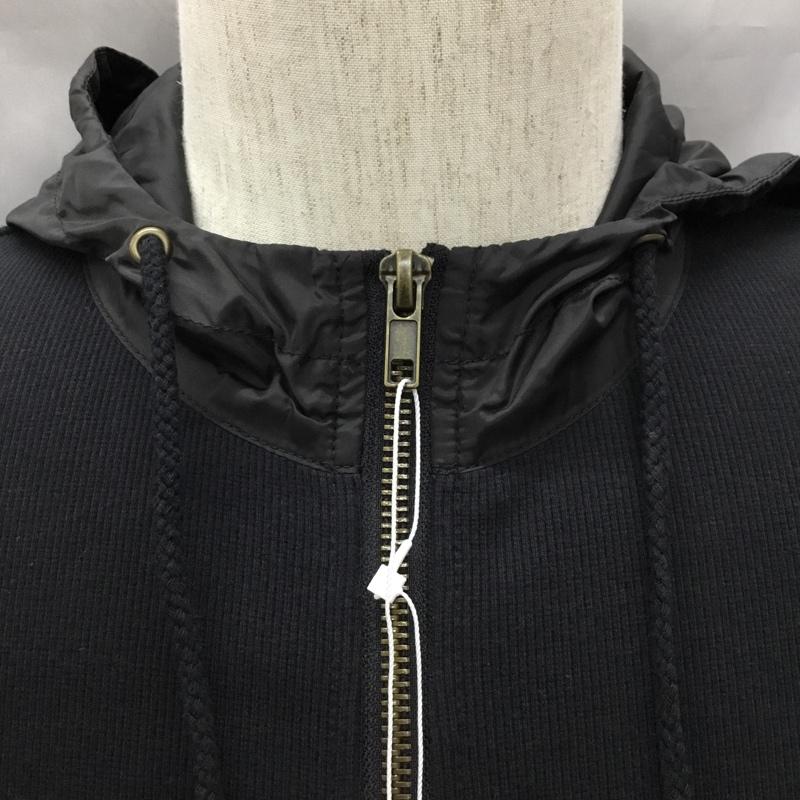 アーバンリサーチ URBAN RESEARCH パーカー 長袖 ジップパーカー 38 無地 黒 / ブラック /  メンズ USED 古着 中古 10108763