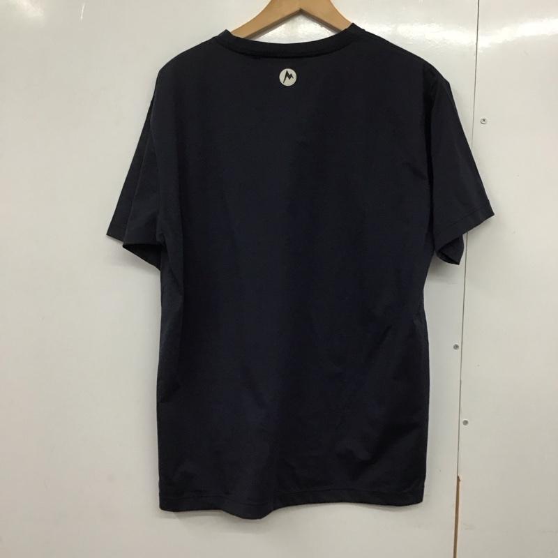 マーモット Marmot Tシャツ 半袖 tssmc401 WsMMWEmbroideryTShirts 半袖カットソー L 無地 紺 / ネイビー /  メンズ USED 古着 中古 10140751