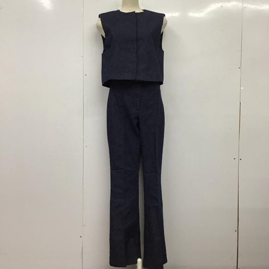 ザラ ZARA セットアップ セットアップ セットアップ カジュアルパンツ ベスト 2点セット M 無地 インディゴ / インディゴ /  レディース USED 古着 中古 10149343