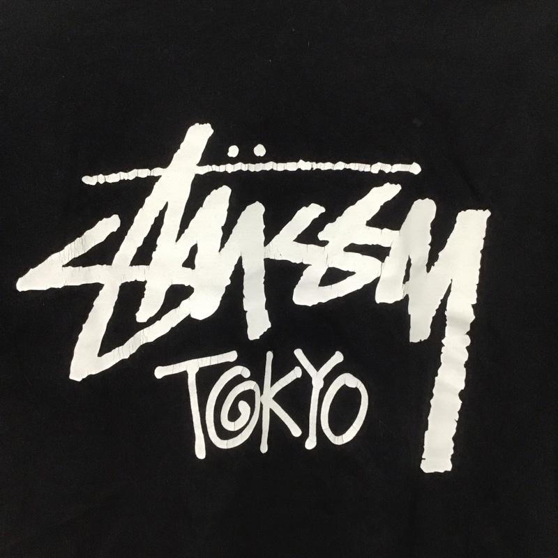 ステューシー STUSSY Tシャツ 半袖 半袖カットソー プリントTシャツ クルーネックカットソー M ロゴ、文字 黒 / ブラック /  メンズ USED 古着 中古 10148262