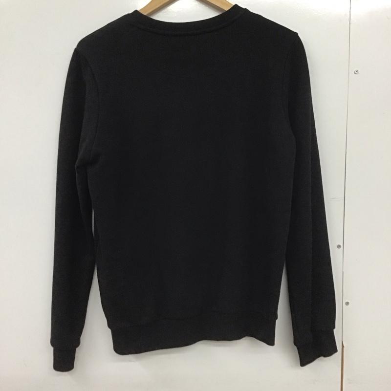 ゲス Guess トレーナー 長袖 長袖トレーナー スウェット クルーネック プルオーバー S ロゴ、文字 黒 / ブラック /  メンズ USED 古着 中古 10148592