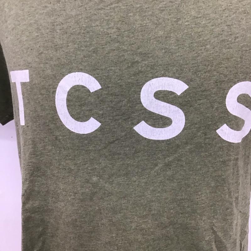 ティーシーエスエス TCSS Tシャツ 半袖 クルーネック ロゴ L ロゴ、文字 カーキ / カーキ /  メンズ USED 古着 中古 10107542