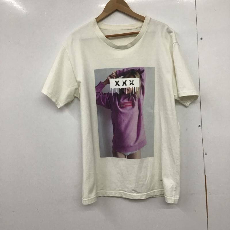 ゴッドセレクショントリプルエックス GOD SELECTION XXX Tシャツ 半袖 半袖カットソー プリントTシャツ クルーネックカットソー XL プリント 白 / ホワイト /  メンズ USED 古着 中古 10148573