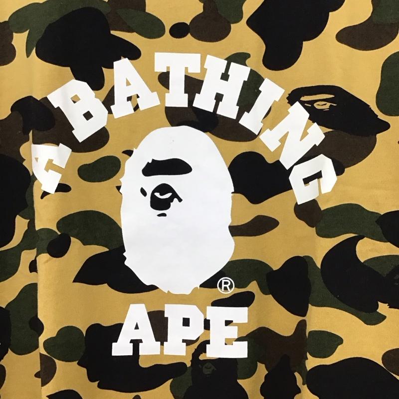 アベイシングエイプ A BATHING APE Tシャツ 半袖 半袖カットソー プリントTシャツ クルーネックカットソー L カモフラージュ柄・迷彩 マルチカラー / マルチカラー /  メンズ USED 古着 中古 10130967