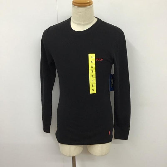 ポロラルフローレン POLO RALPH LAUREN カットソー 長袖 長袖 S ロゴ、文字 黒 / ブラック /  メンズ USED 古着 中古 10114639