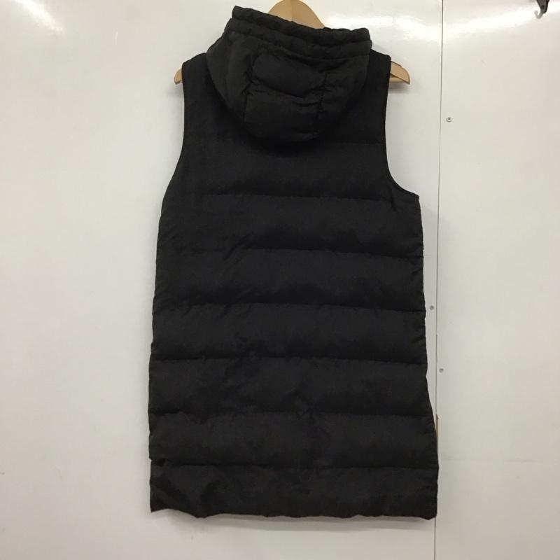 ザラ ZARA ベスト ベスト ジップアップベスト ノースリーブカットソー アウター ダウンベスト S 無地 黒 / ブラック /  レディース USED 古着 中古 10144291