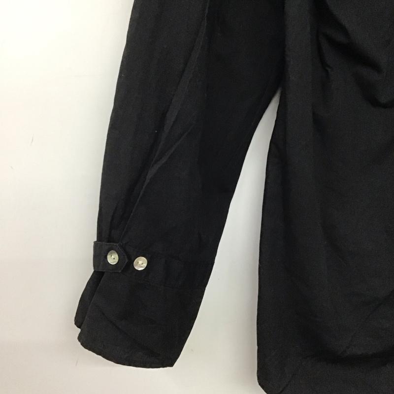ザラ ZARA シャツ、ブラウス 長袖 長袖シャツ 無地シャツ ヘンリーネック S 無地 黒 / ブラック /  レディース USED 古着 中古 10142675
