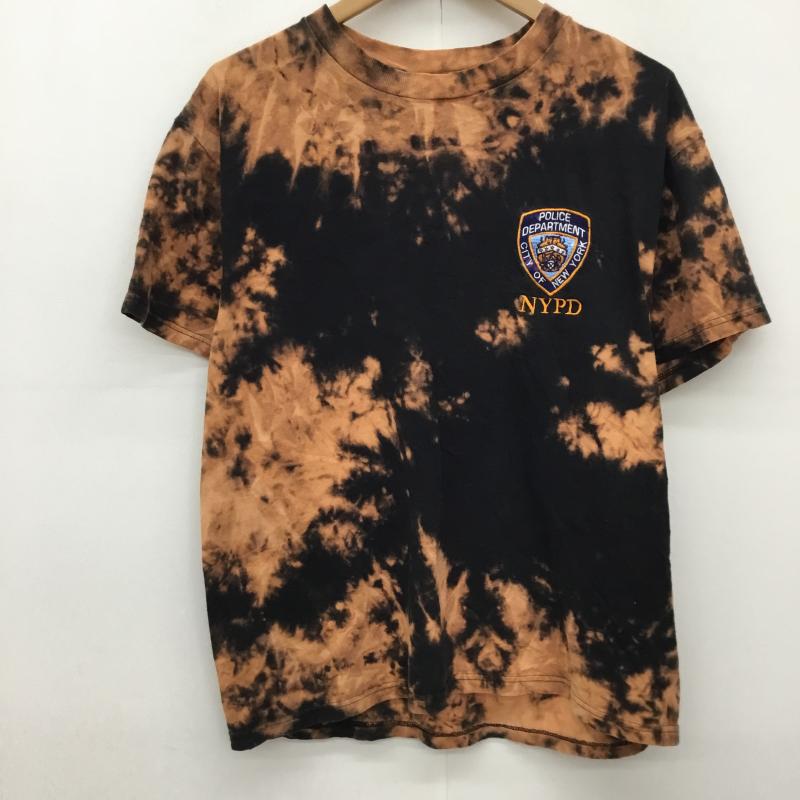 ＵＳフルギ US古着 Tシャツ 半袖 M 総柄 黒 / ブラック / X 橙 / オレンジ /  メンズ USED 古着 中古 10133842