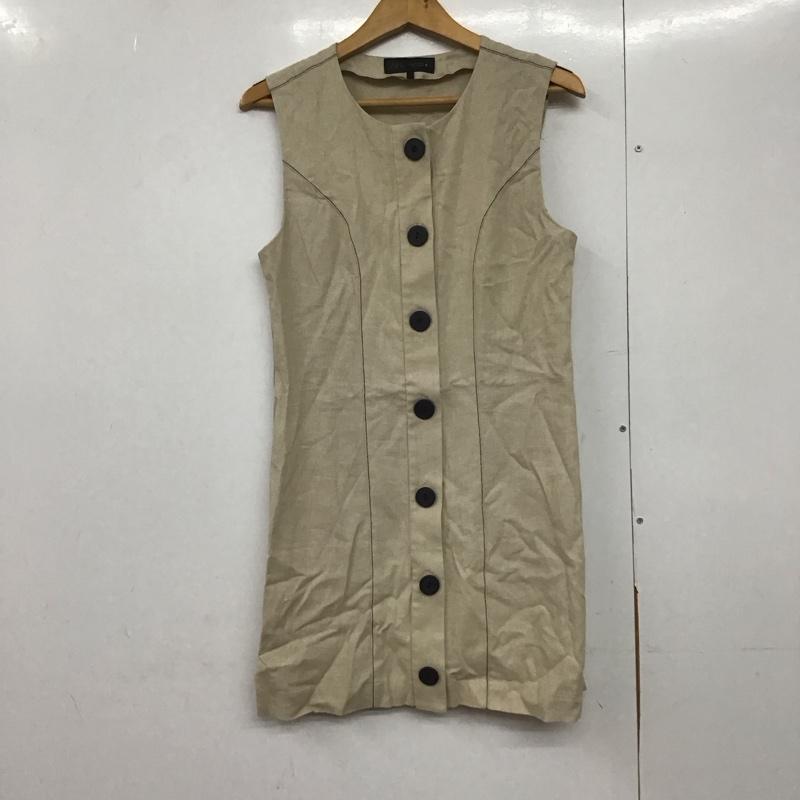 ザラ ZARA ワンピース ミニスカート XS 無地 ベージュ / ベージュ /  レディース USED 古着 中古 10144551