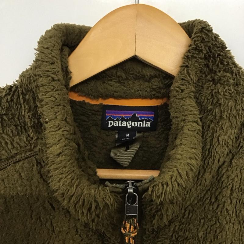 パタゴニア patagonia ベスト ベスト 25926fa18 18AWLosGustVEST ジップアップフリースベスト M ロゴ、文字 カーキ / カーキ /  メンズ USED 古着 中古 10145942