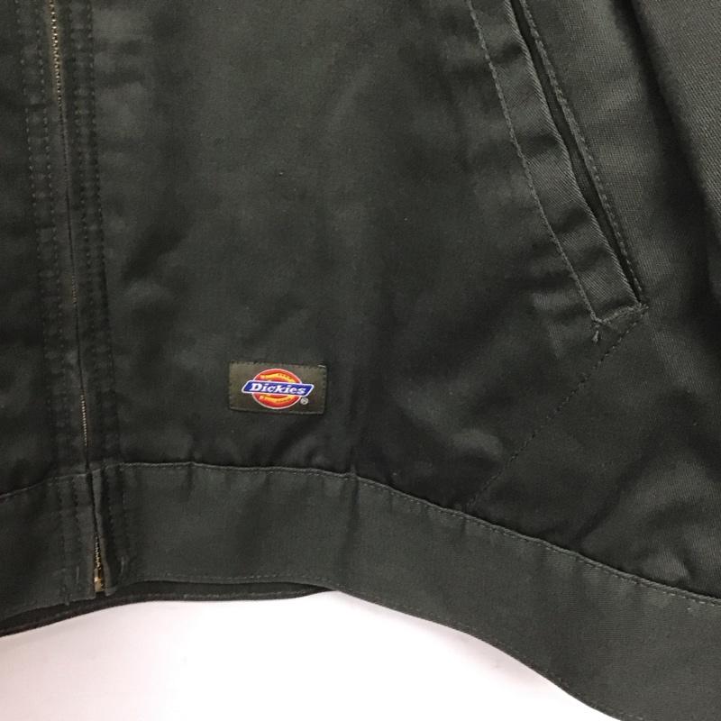 ディッキーズ Dickies ジャケット、上着 ジャケット、ブレザー ジップアップジャケット アウター カラージャケット L 無地 カーキ / カーキ /  メンズ USED 古着 中古 10143521