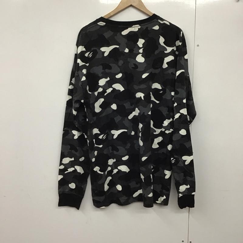 アベイシングエイプ A BATHING APE カットソー 長袖 長袖カットソー プリントカットソー クルーネック XXL プリント マルチカラー / マルチカラー /  メンズ USED 古着 中古 10140859