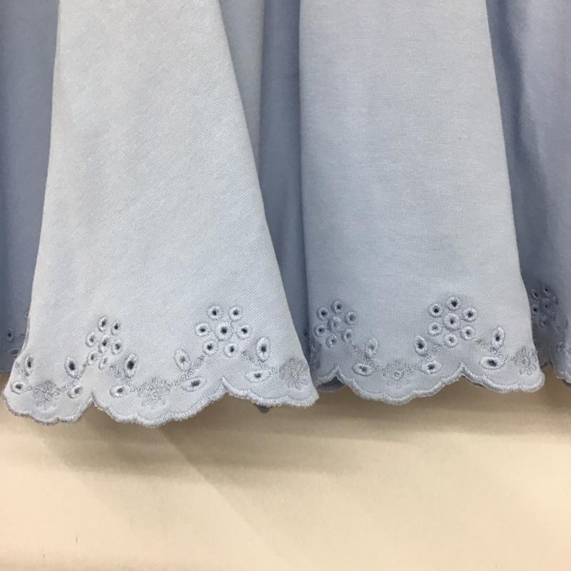 ポロラルフローレン POLO RALPH LAUREN スカート ミニスカート L 無地 水色 / ライトブルー /  ガールズ USED 古着 中古 10132810